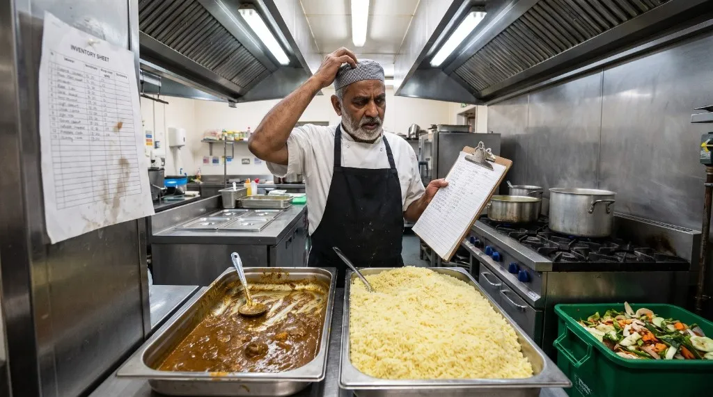 Cafeteria vendor kitchen with no demand visibility leading to food over-ordering and wastage