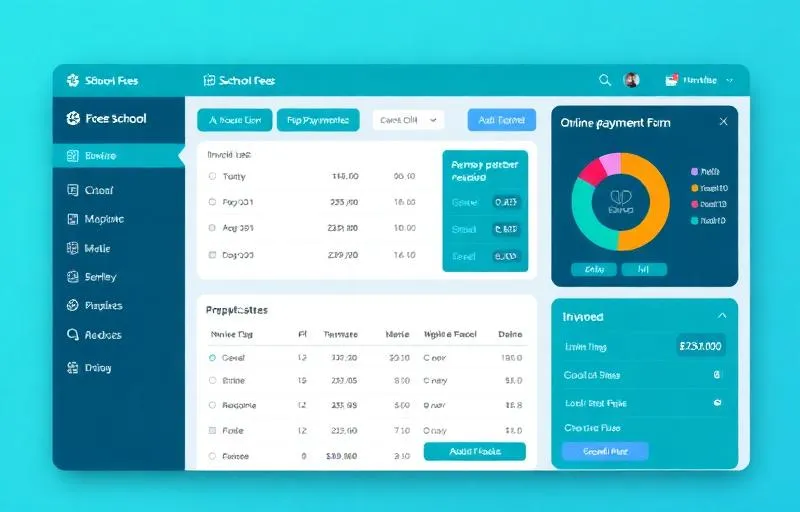 Automated school fee collection and invoice generation