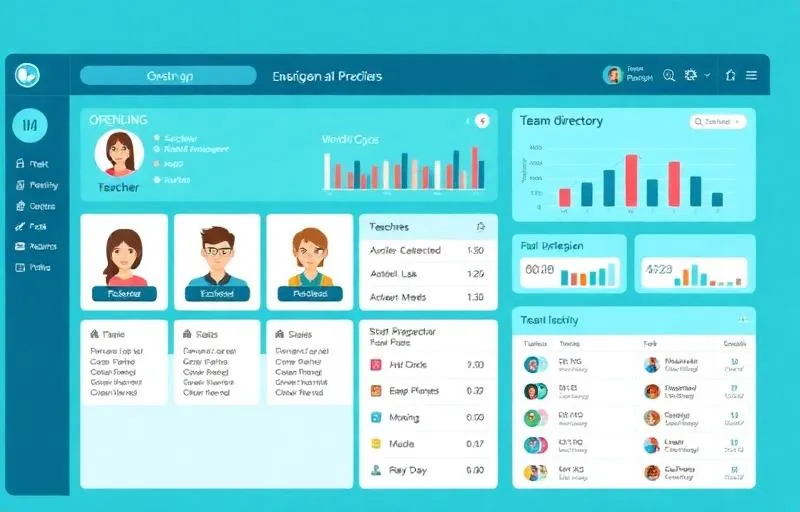 School human resources and staff payroll dashboard
